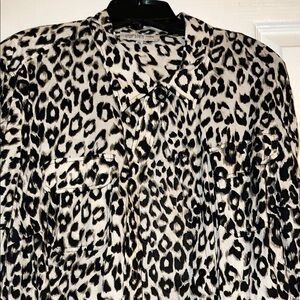 Jones New York Animal Print Blouse